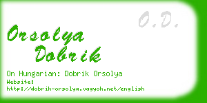 orsolya dobrik business card